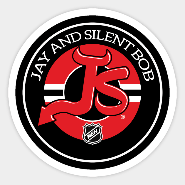 JAY AND SILENT BOB NJ DEVILS Sticker by Sergiofunk